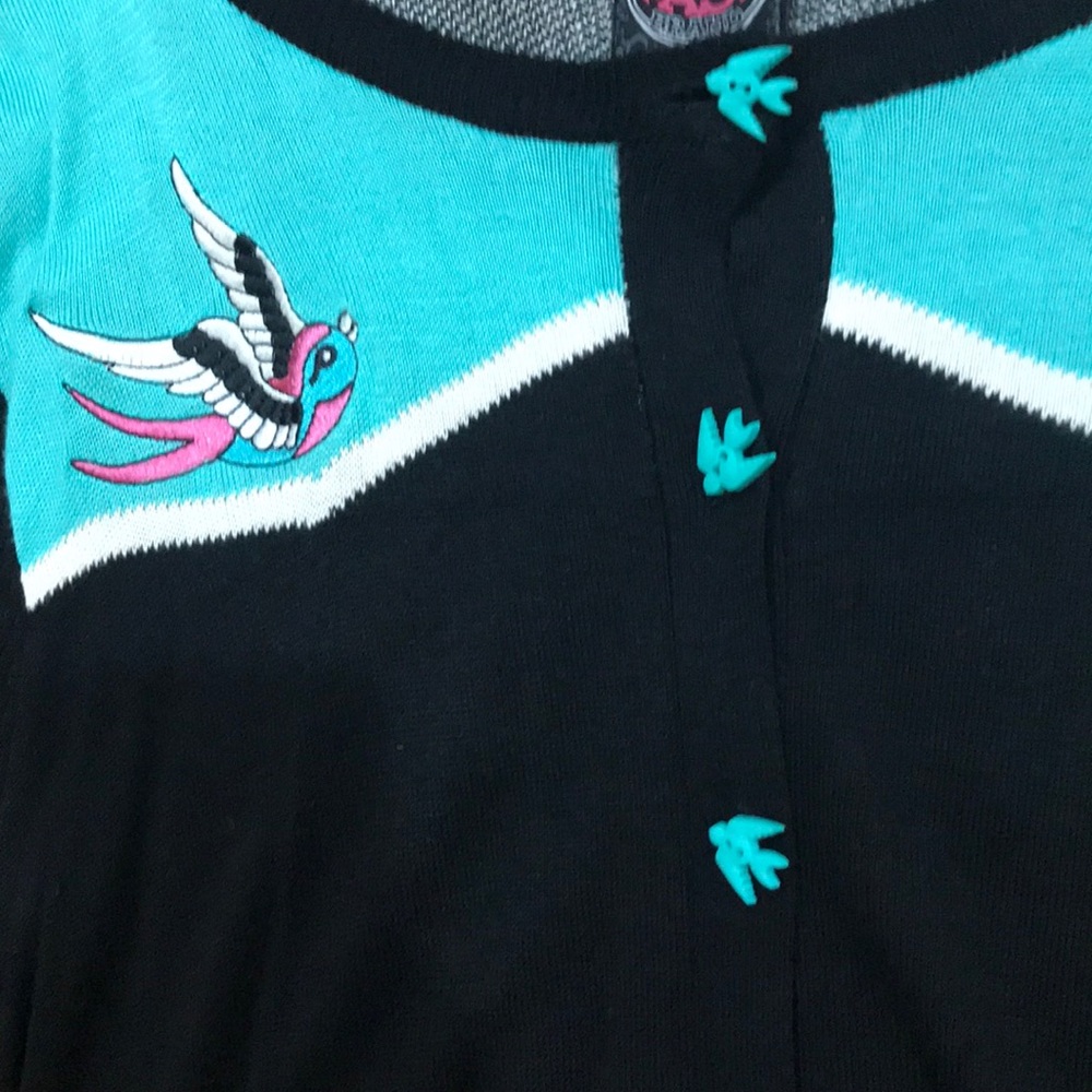 Hummingbird Cardigan, Cute “Retro” Rockabilly